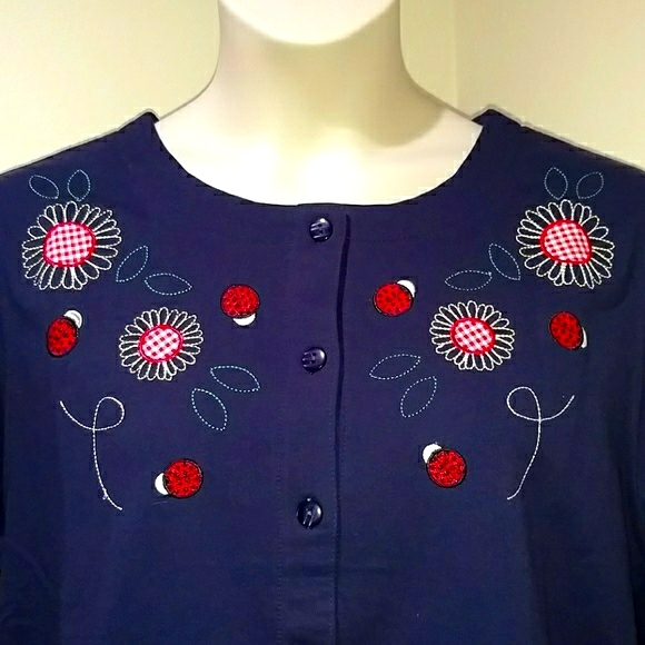 C & K DESIGNS BUTTON DOWN KNIT JACKET - Picture 2 of 8